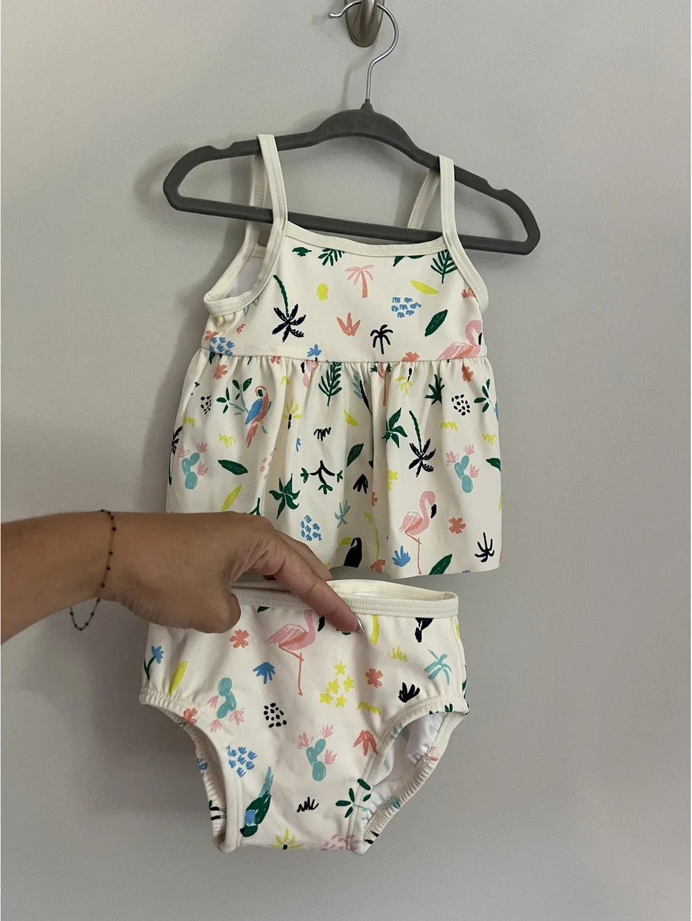 Hanna Andersson Printed Two Piece Bathing Suit 12-18 Mo